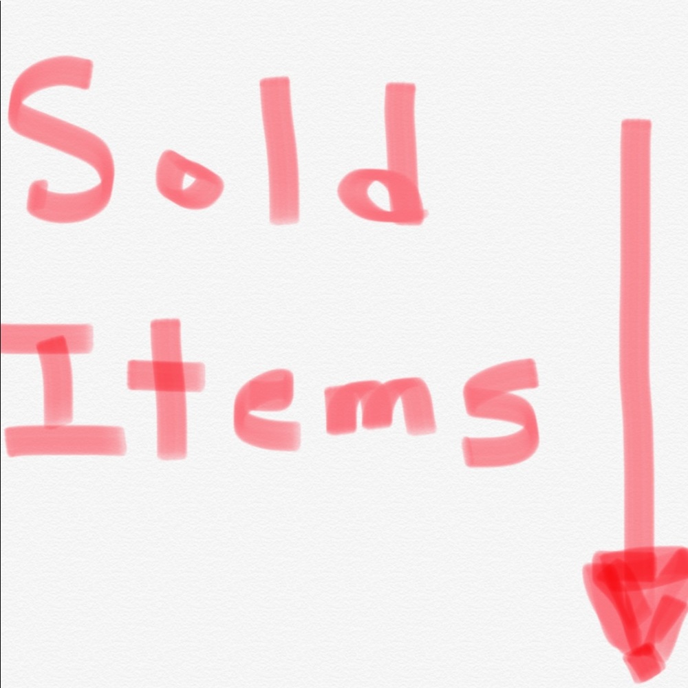 Items below this have already sold